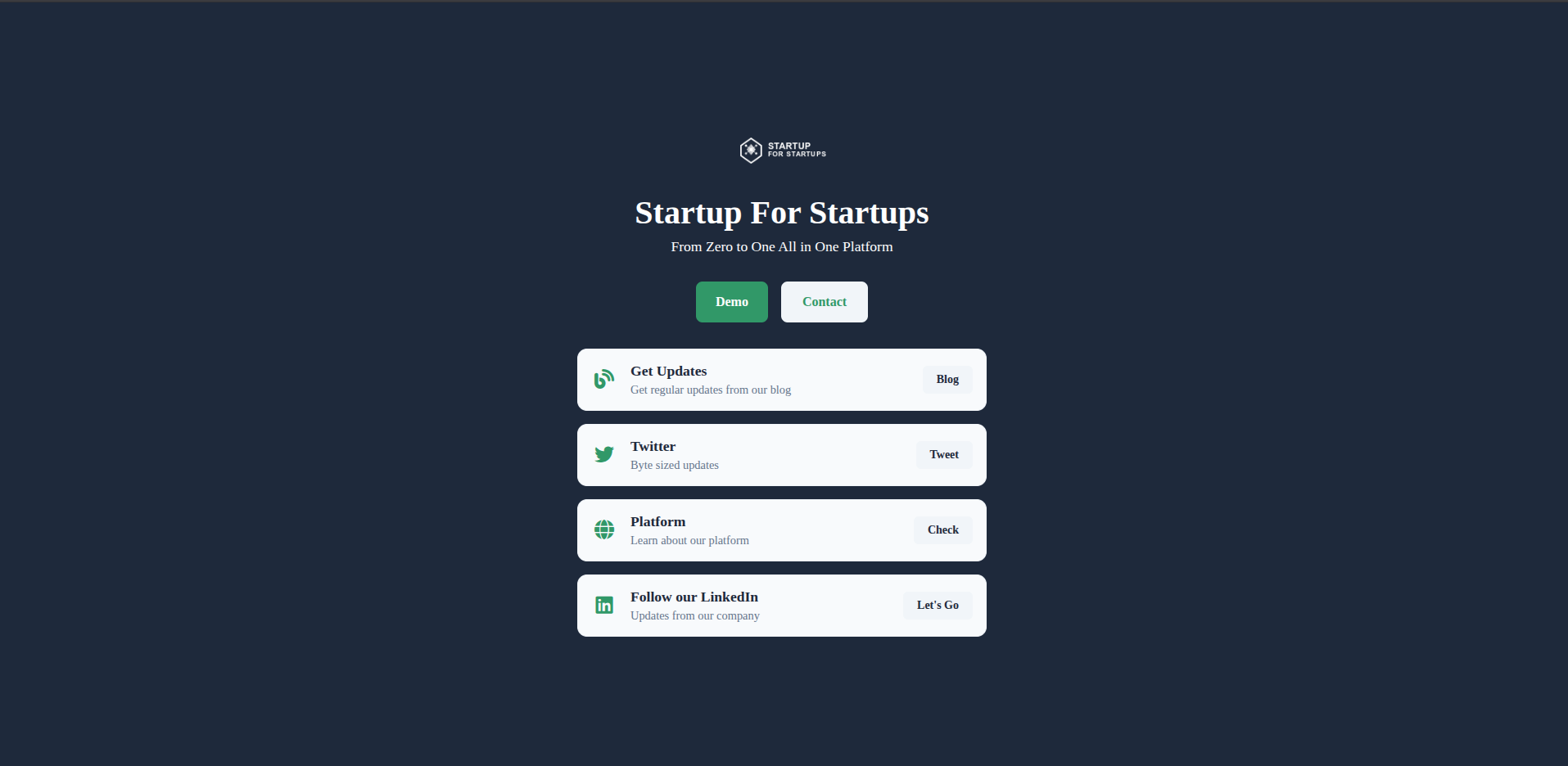 Dark theme for link pages