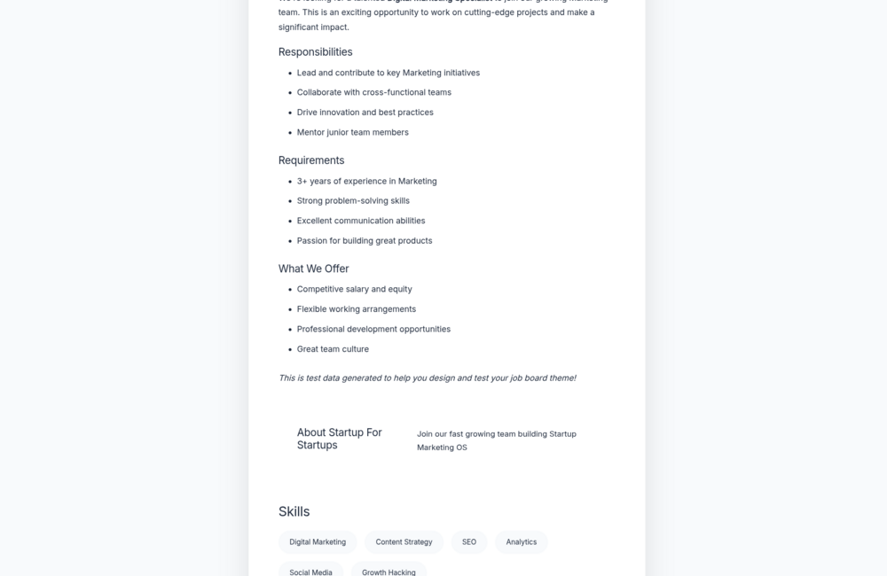 Choose from 6 professional themes